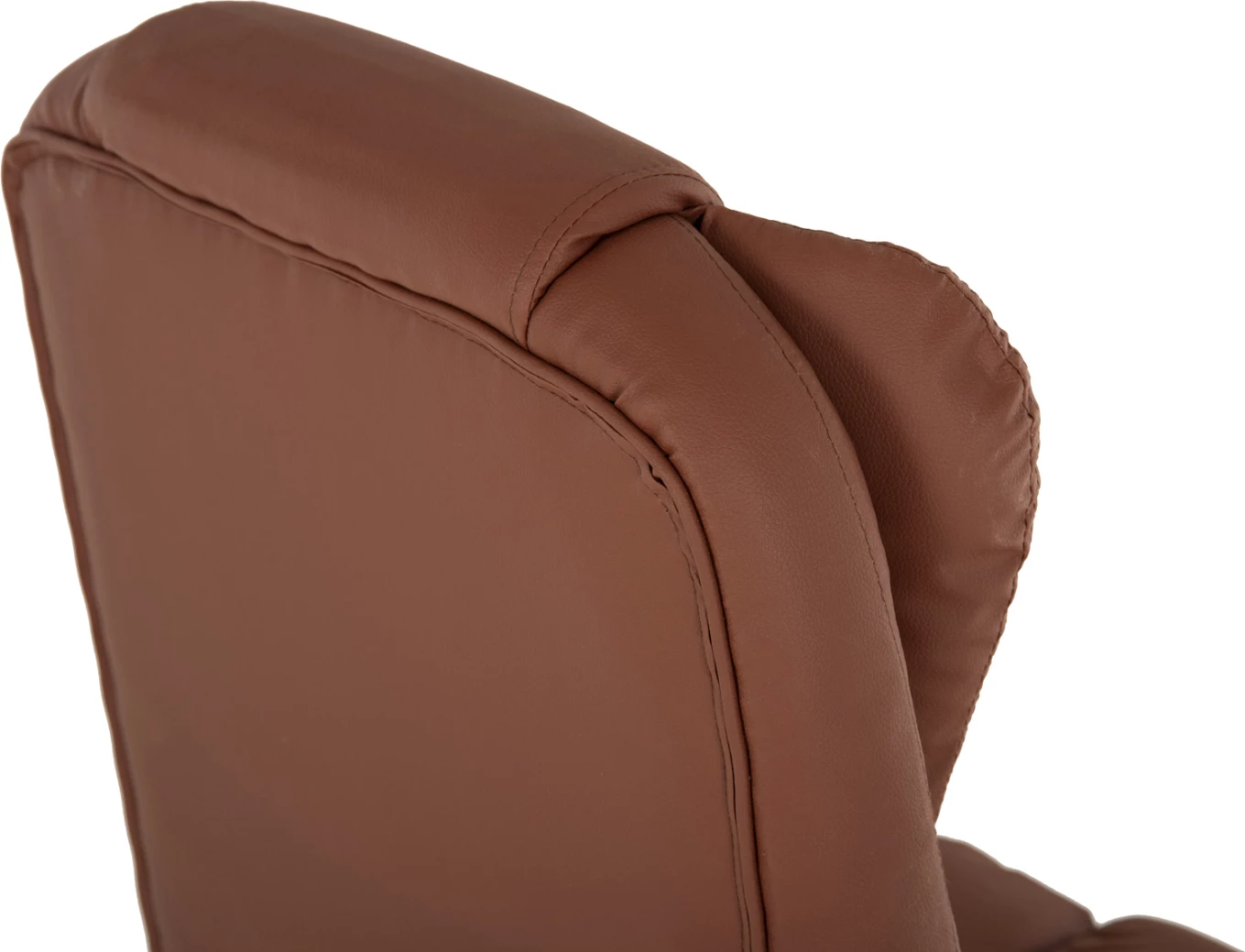 Pisarniški stol FH1187.02 rjava PU-črna polietilenska osnova 64x69x117Hcm