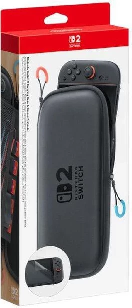 Zaščitna torbica z zaščitno folijo za Nintendo Switch 2, črna