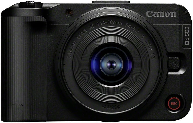 Brezrcalna kamera Canon EOS R50 V z objektivom RF-S 14-30mm F4-6.3 IS STM PZ, stojalo, črna
