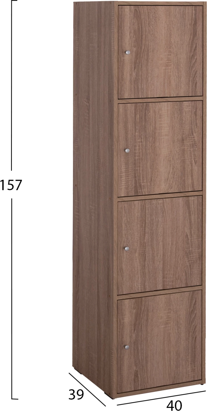 Omara SORIANO FH9940.11 sonoma hrast melamin 40x39-41x157H cm