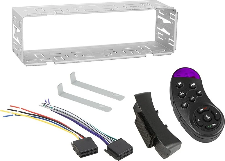 Avtoradio z držalom za telefon BLOW MOBILE PRO 1DIN SMART Mount, Bluetooth, 2x USB, microSD, črn