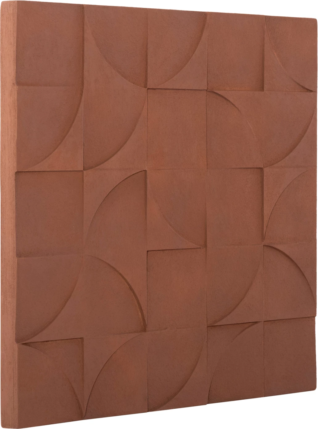 Stenski dekorativni panel kvadratne serije Santorini FH4524 MDF v rjavi barvi 80x5(debelina)x80Hcm