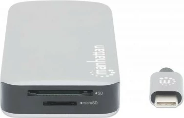 Docking postaja MANHATTAN USB-C 8-v-1, HDMI, RJ45, 3×USB-A, siva