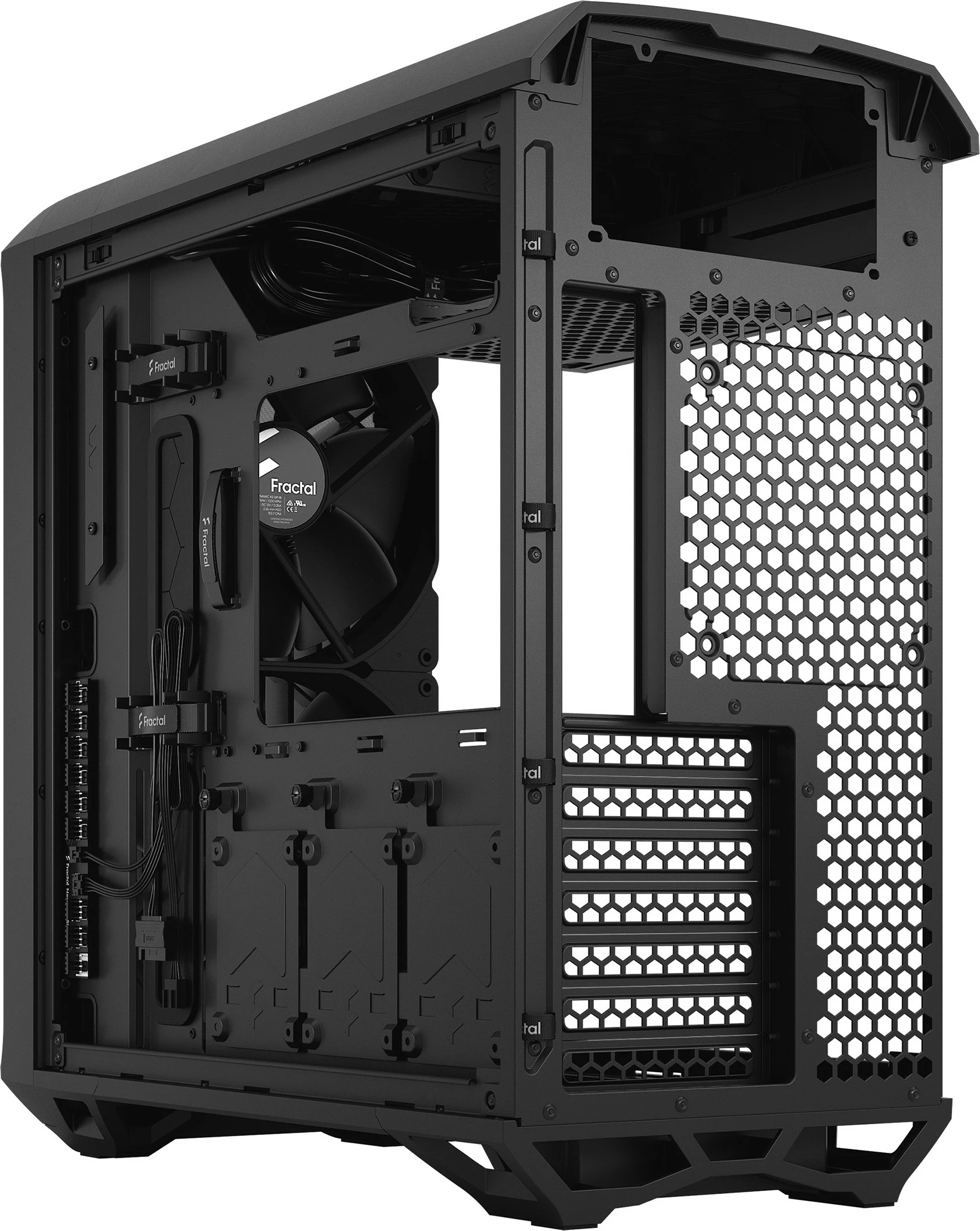 Kompaktno ohišje Fractal Design Torrent Compact, Tower, ATX/EATX/micro ATX/Mini-ITX, kaljeno steklo, črno