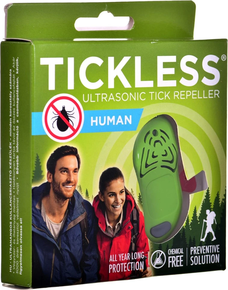 Ultrazvočna naprava proti klopom za živali, TICKLESS, zelena