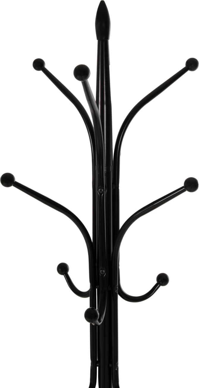 Talni obešalnik FH9573.01 kovinski 13 visečih položajev-črna Φ37x180Hcm