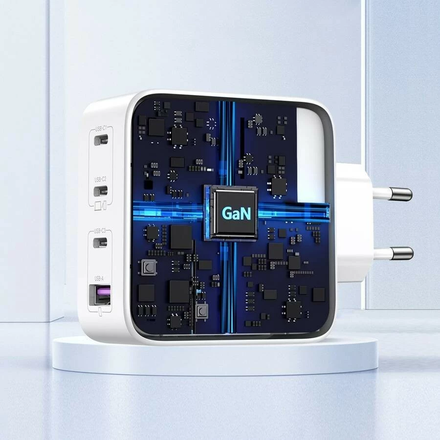 Univerzalni polnilec 100W GaN, 4 priključki USB-C/USB-A, bel — Ugreen Nexode Univerzalni polnilec 100W GaN, 4 priključki USB-C/USB-A, bel — Ugreen Nexode