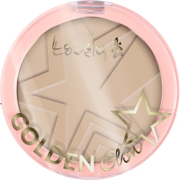 Pluhur za konturiranje obraza Lovely Golden Glow Powder 2 Light Beige 10g