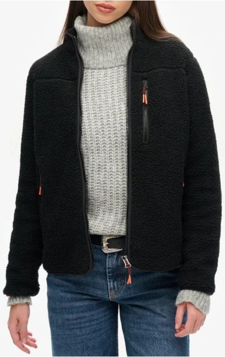 Jakna za ženske Superdry, črna