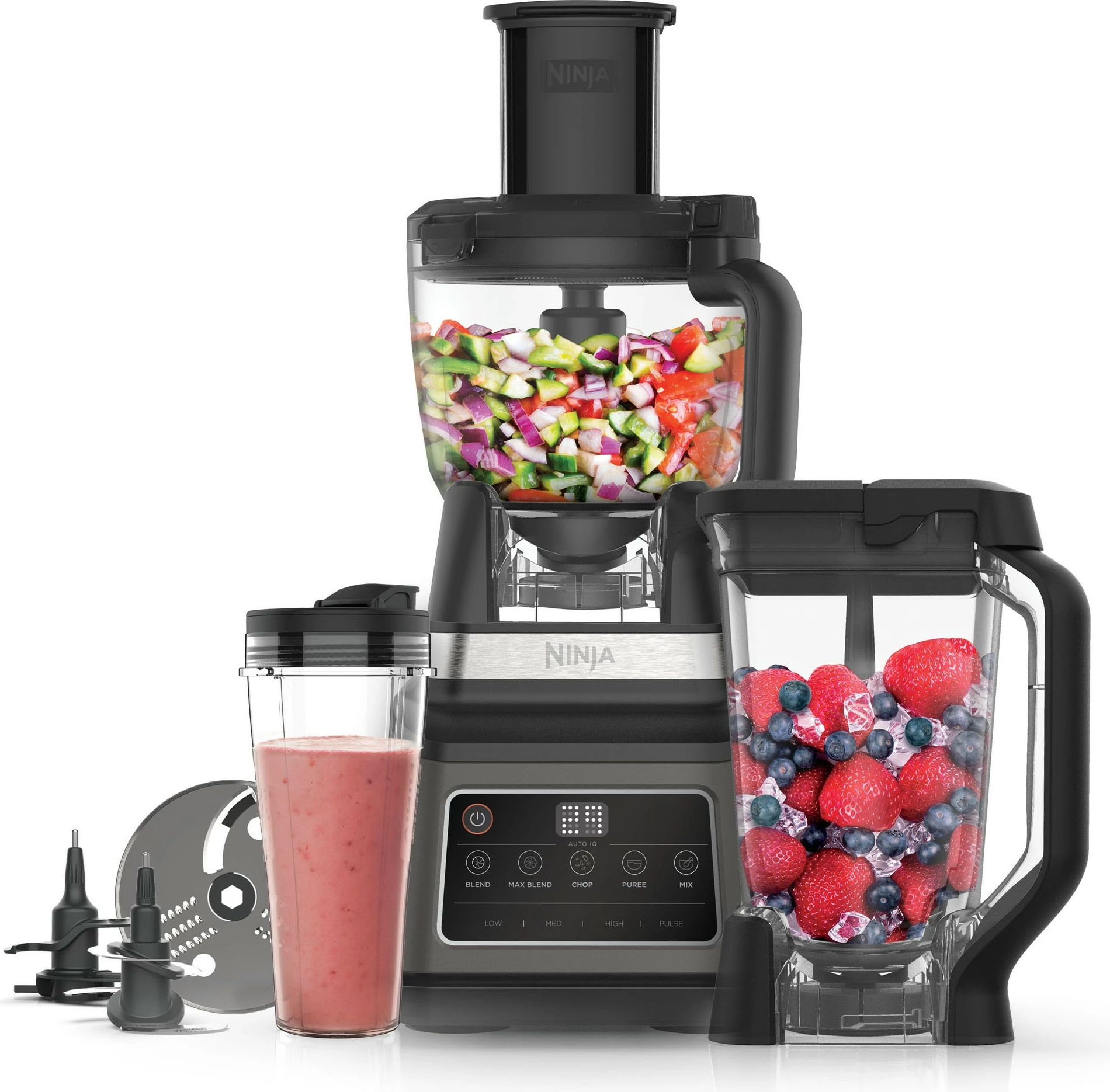 Močan blender, 2,1 L, 21000 RPM, 1200 W, črno-srebrn Ninja BN800