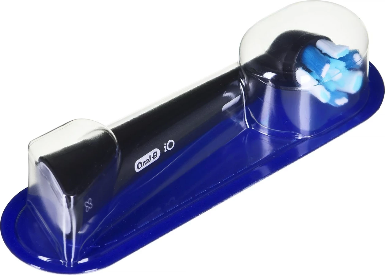 Električna zobna ščetka iO Series 9 Duo Pack, Braun Oral-B, z vgrajeno baterijo, črna in rožnata, set 2 kosa