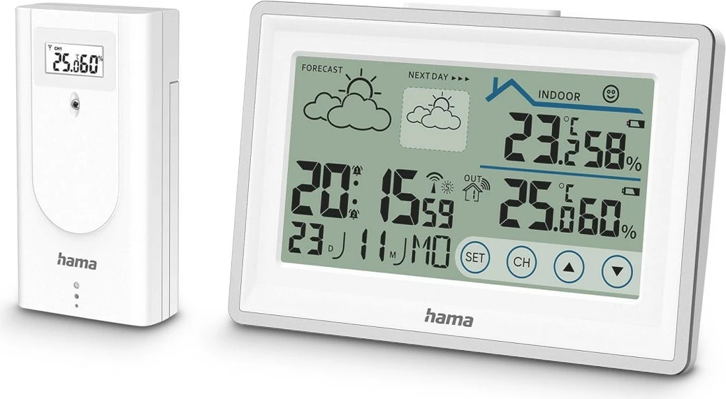 Vremenska postaja, Hama Bahamas 222228, merjenje temperature in vlažnosti, bela