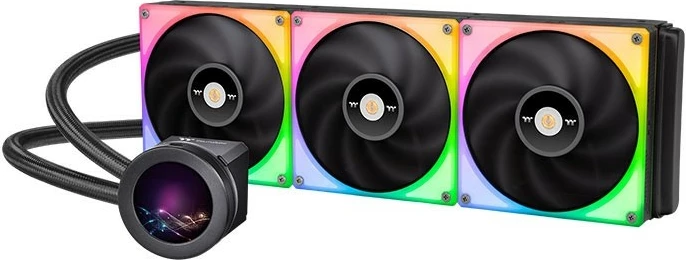 Vodeno hlajenje 420 mm, 2,1" LCD, 3x 140 mm RGB ventilatorji, Thermaltake Toughliquid Ultra 420 RGB