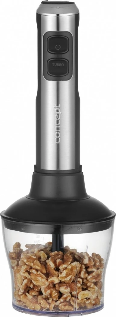 Ročni mešalnik s sekljalnikom in metlico, 1500 W, inox/črn, set Concept TM5520 Ročni mešalnik s sekljalnikom in metlico, 1500 W, inox/črn, set Concept TM5520