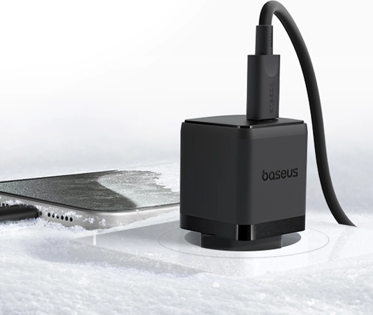 Hitro polnjenje 30W, Baseus Palm USB-C, bel
