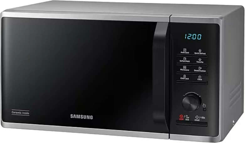 Mikrovalovna pečica, Samsung MS23K3515AS/E2, 23 L, črno/srebrna Mikrovalovna pečica, Samsung MS23K3515AS/E2, 23 L, črno/srebrna