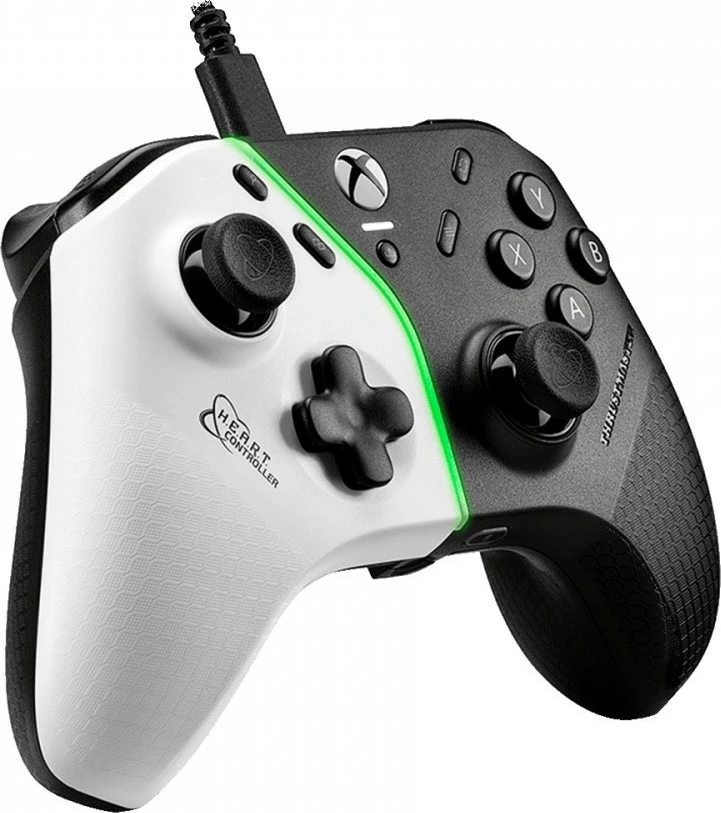 Napreden gamepad Thrustmaster EART Controller, z žico, za PC/Xbox, črno/bele barve