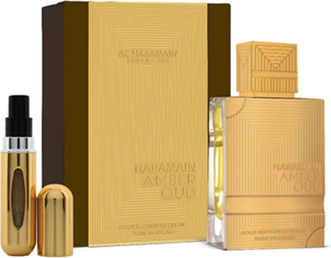 Eau de Parfum Amber Oud Gold Edition Extreme, Al Haramain, 200 ml + 10 ml
