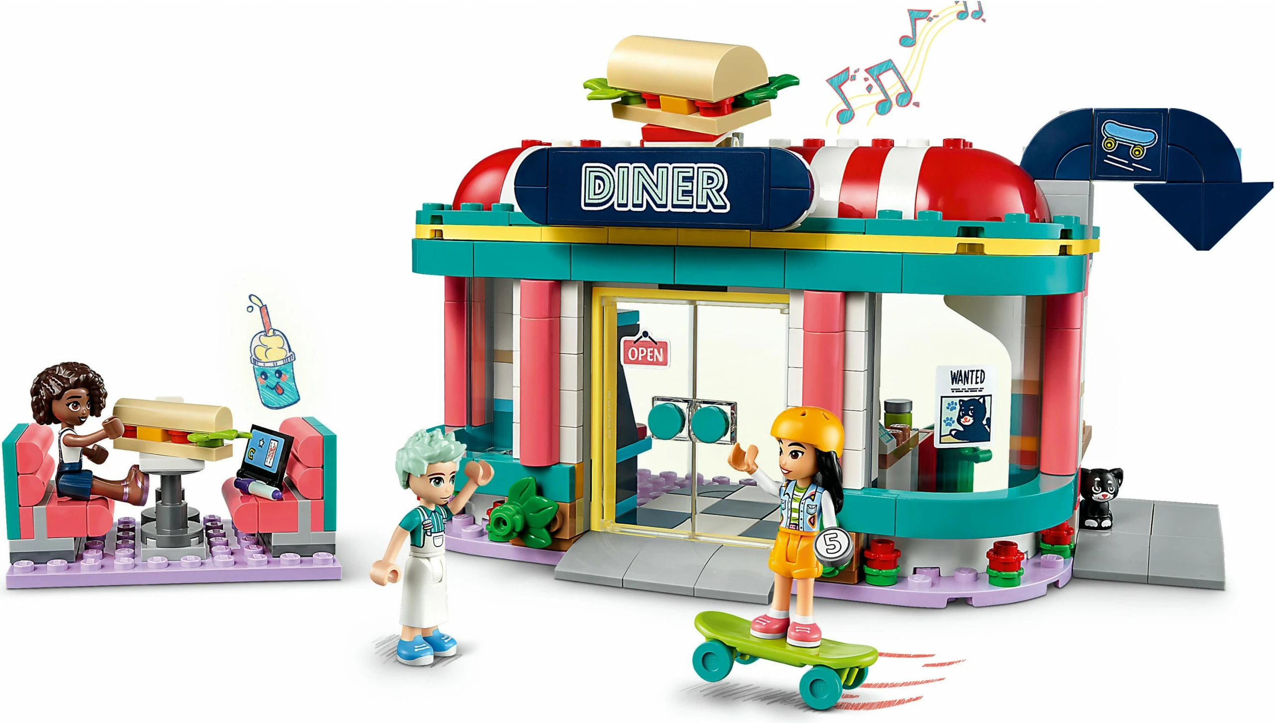 Set za sestavljanje restavracija LEGO Friends 41728, večbarven