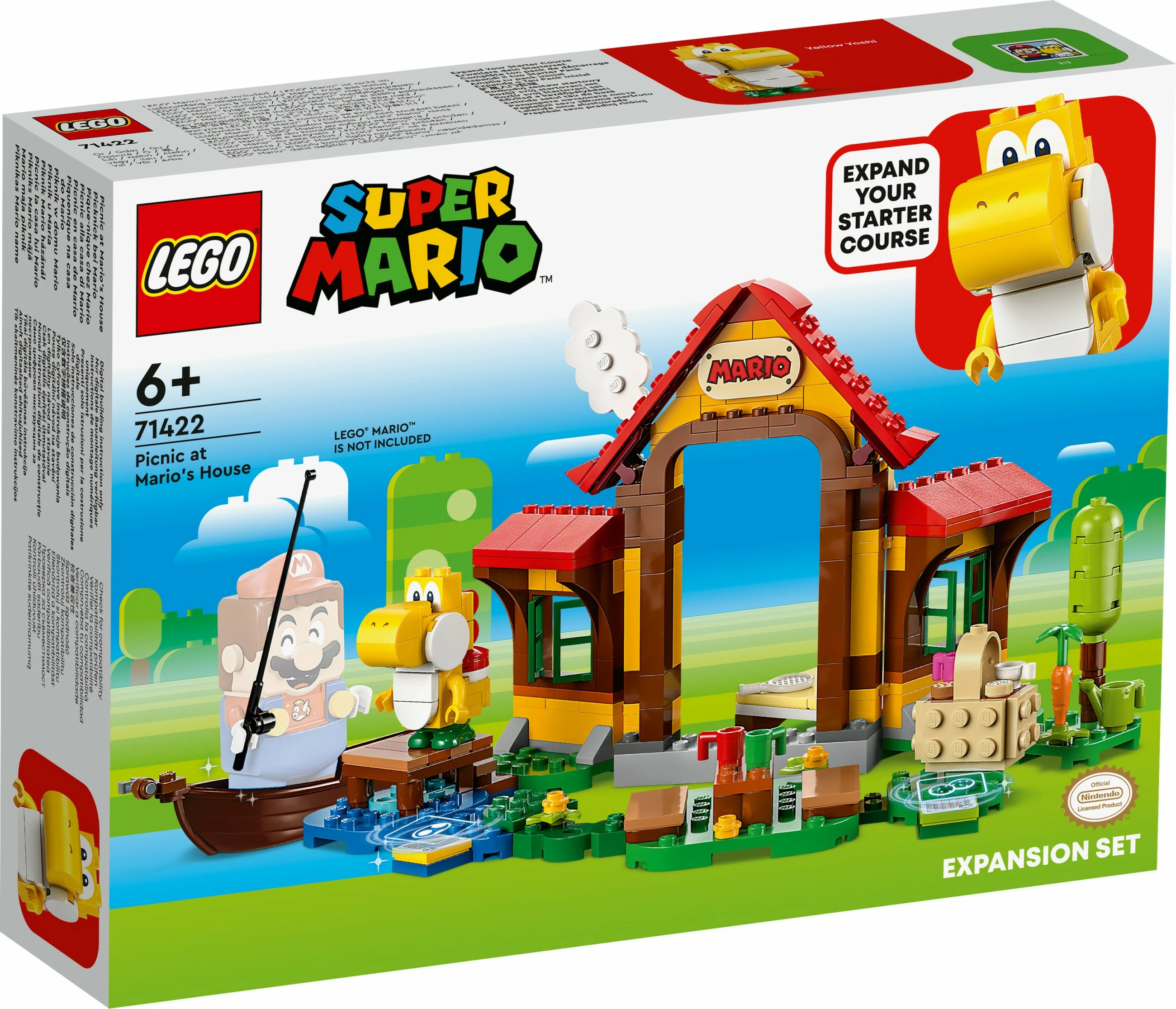 Set za sestavljanje LEGO Super Mario, Piknik pri Mariovi hiši, 259 kosov, večbarven