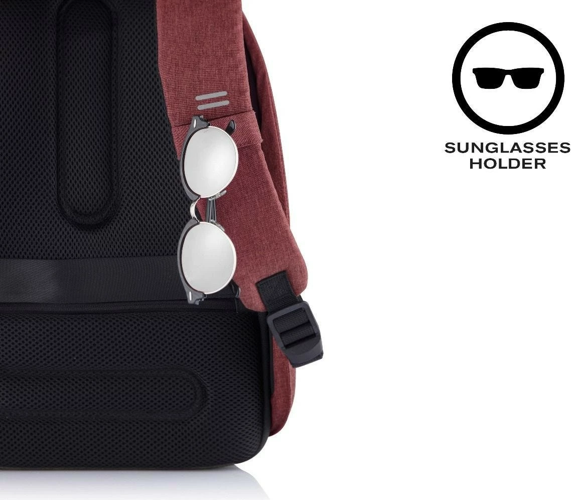 Protivlomni nahrbtnik XD DESIGN BOBBY HERO REGULAR, 16 L, za prenosnik 15,6", rdeč