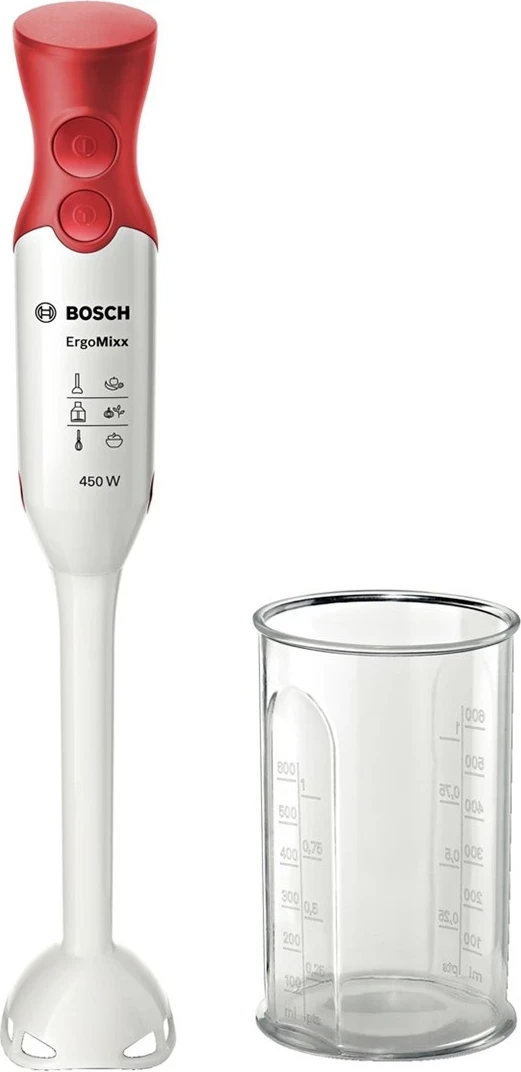 Rokni mešalnik, Bosch MSM64010, 450 W, bel/rdeč Rokni mešalnik, Bosch MSM64010, 450 W, bel/rdeč