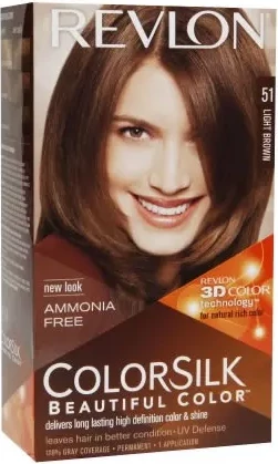 Barva za lase Revlon Colorsilk Ammonia Free 51, svetlo rjava, unisex
