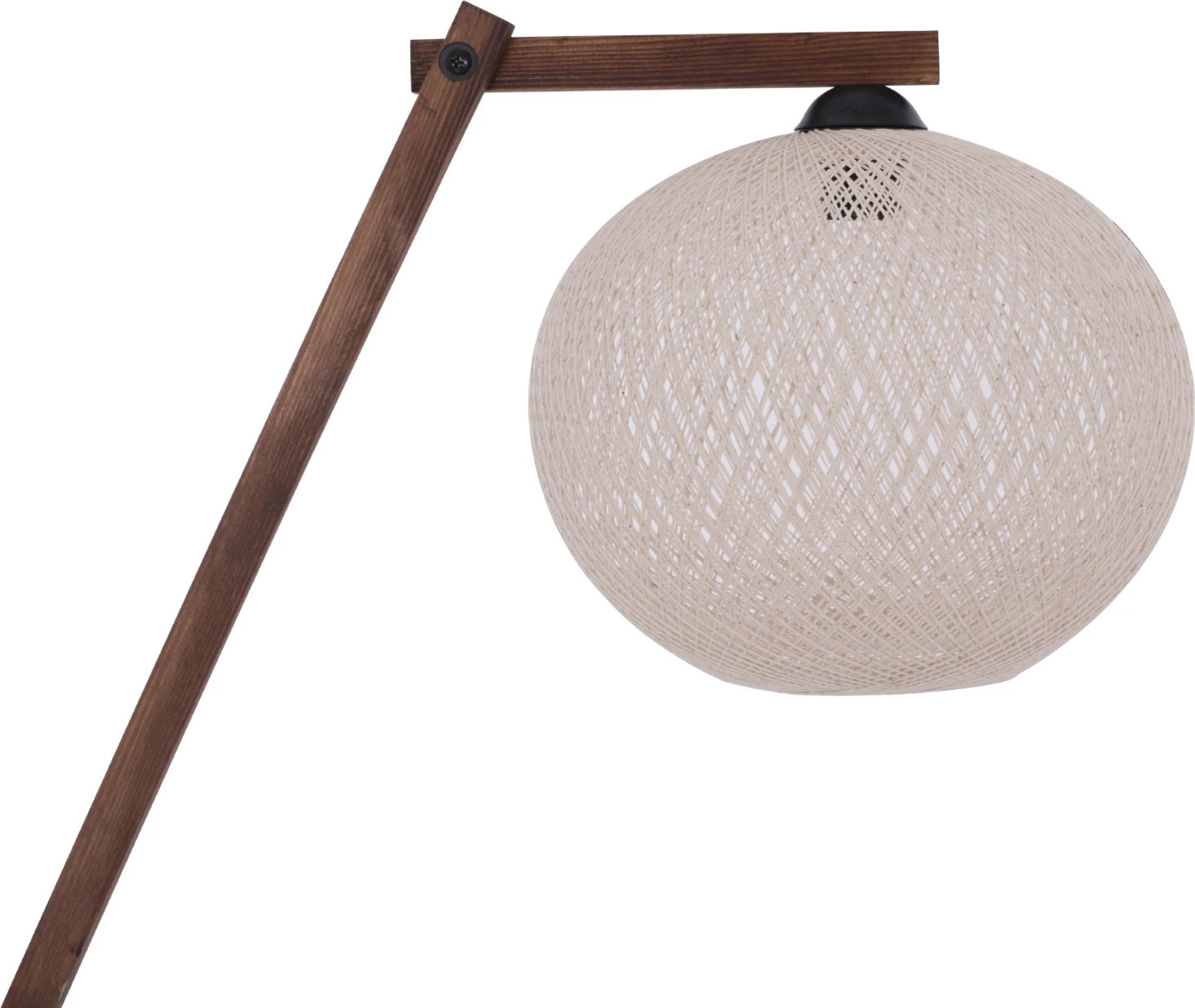 Samostoječa svetilka modularna oreh z sferično kapo vrv 40x30x160Y