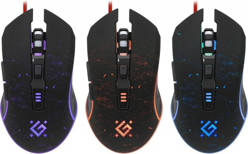 Gaming miš Defender DRAGLEN GM-907, 7200 DPI, z žico, RGB, črn, z podlogo za miš
