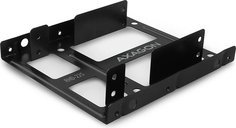Nosilec za 2x 2,5" HDD/SSD v 3,5" režo, AXAGON RHD-225, črn