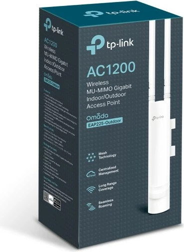 Brezžična dostopna točka Omada EAP225-Outdoor TP-Link, 2,4 GHz, 5 GHz, 1200 Mbit/s