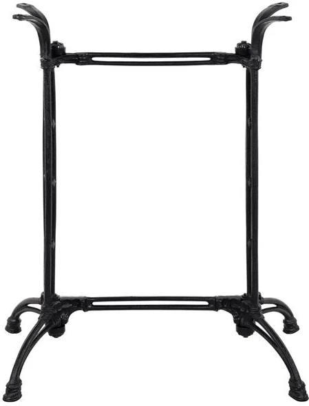 Osnova iz litega železa 2 stolpca FH465 črna barva 78x50