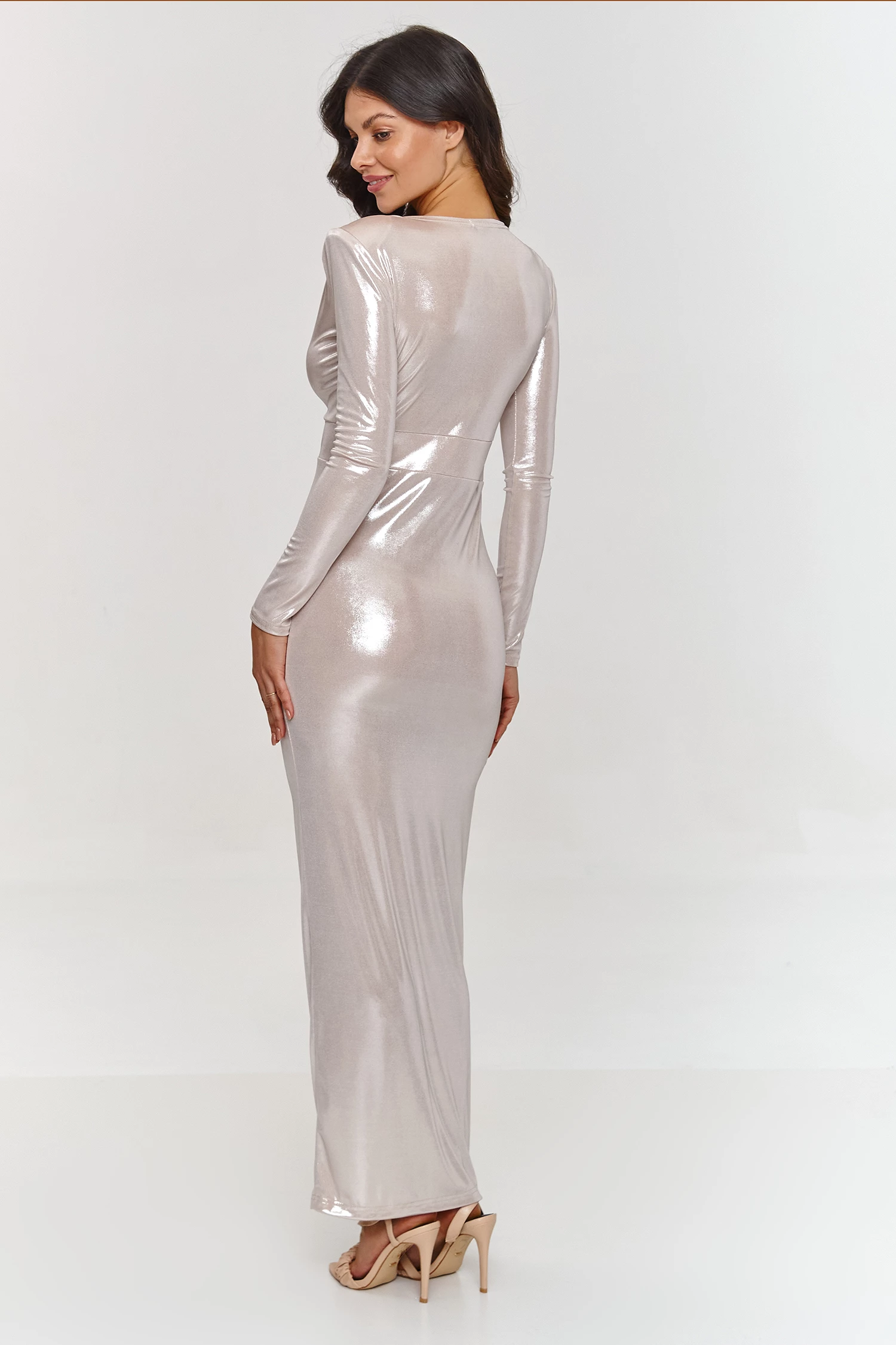 Dolga obleka model 209575 Makadamia, bež