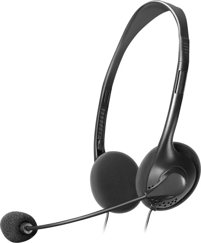 Kabelske slušalke z mikrofonom Defender Aura 102, črne