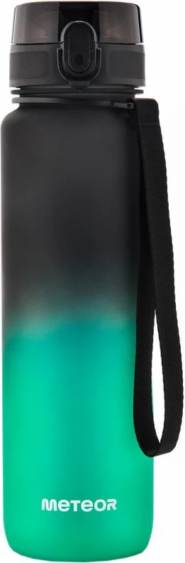 Steklenica za vodo Meteor, univerzalna, črno-zelena