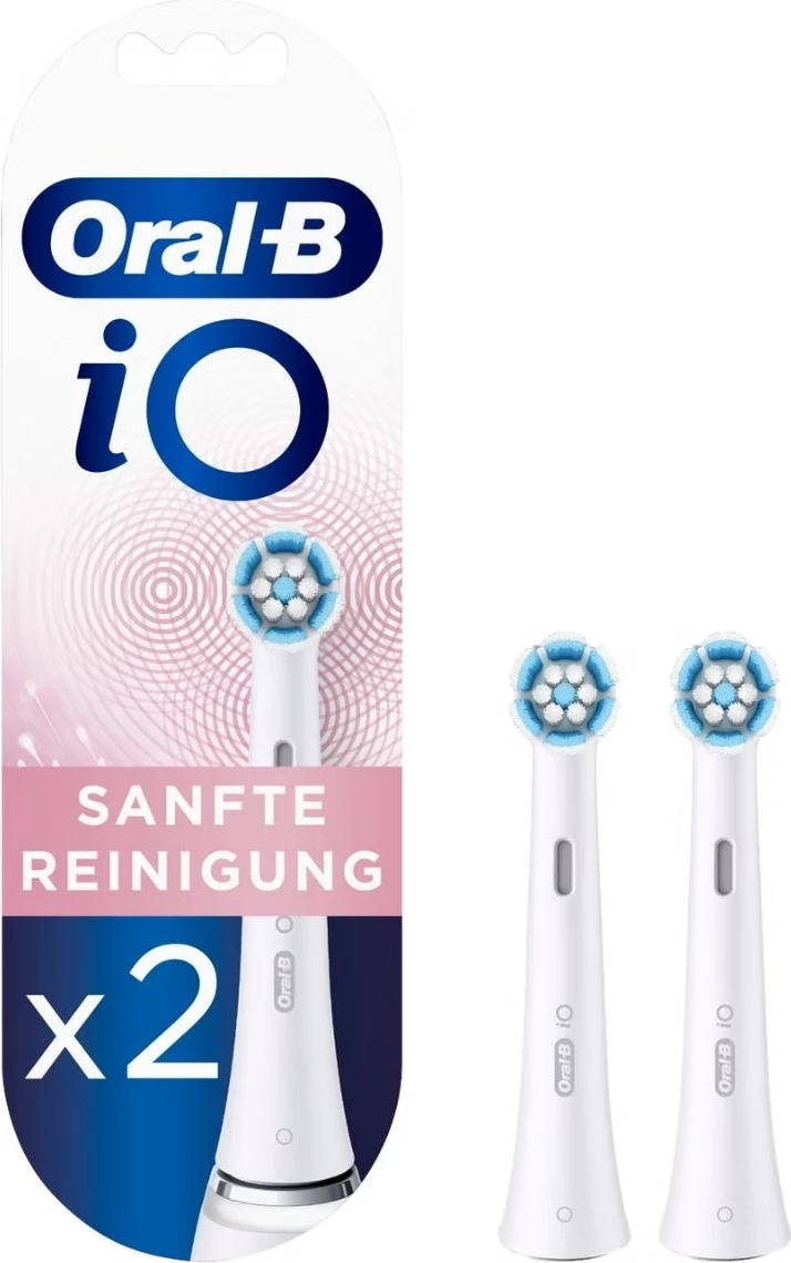 Zamenljiva glava sonične zobne ščetke iO Gentle Clean 319870, Oral-B, bela, set 2 kosa