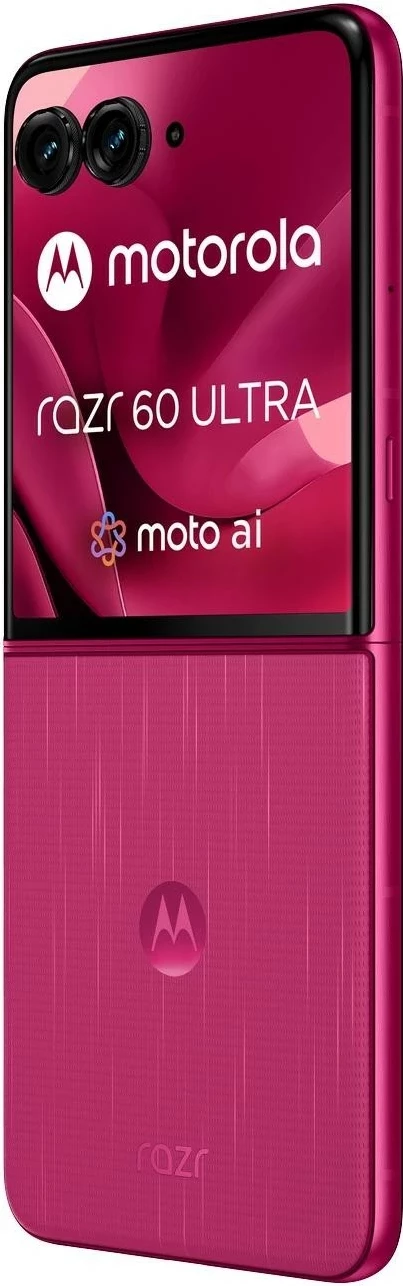Pametni telefon z zložljivim zaslonom Motorola razr 60 Ultra 16/512GB, Cabaret rožnat