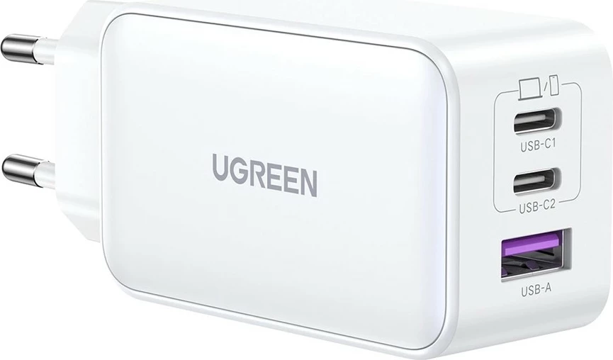 Hitro polnjenje 140W, 2x USB-C + 1x USB-A Ugreen Nexode, bel Hitro polnjenje 140W, 2x USB-C + 1x USB-A Ugreen Nexode, bel