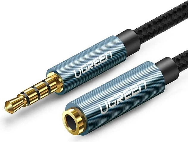 Podaljšek za AUX 3,5 mm, 2 m, modra — UGREEN 40675