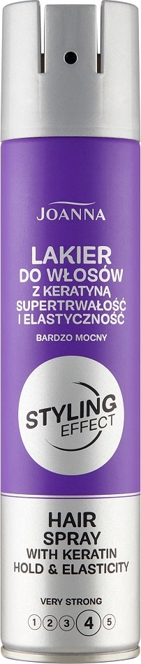 Spray za lase, zelo močna fiksacija, z keratinom, 250 ml Joanna Styling Effect