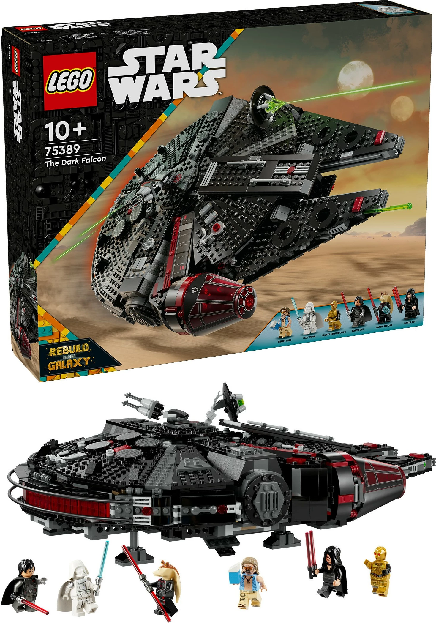 Set za sestavljanje The Dark Falcon, LEGO, 1.579 kosov, večbarven