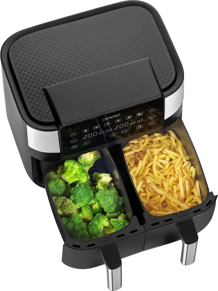 Friteza na vroč zrak, 8 L, črno-srebrna CONCEPT FR8000