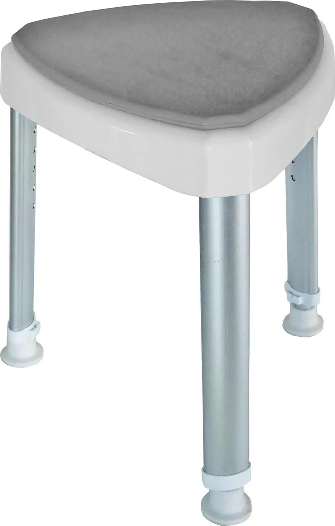 Stol za kopalnico Timago, svetlo siv