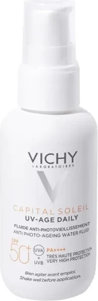 Fluid za zaščito pred soncem za obraz Vichy Capital Soleil Uv-Age Daily SPF50+, unisex, 40 ml