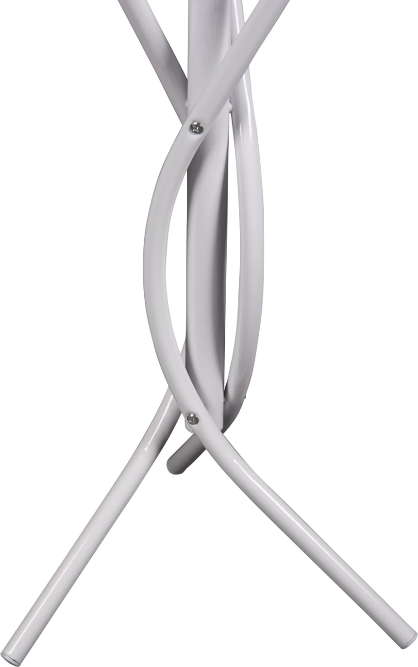 Samostoječi obešalnik FH9575.02 kovinski v beli barvi - 7 obešalnih mest 41x41x176H cm