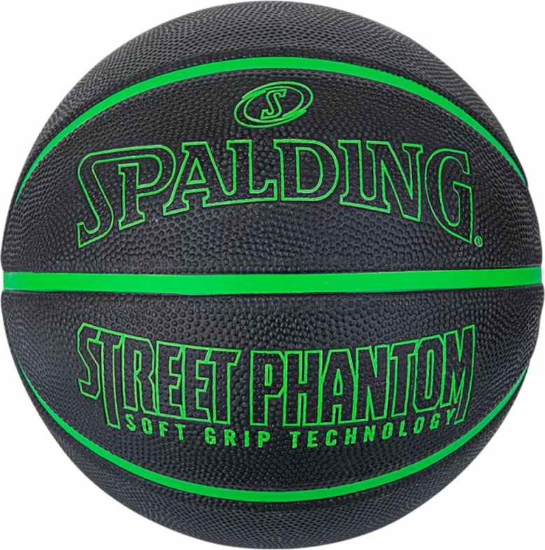 Basketball žoga Phantom, Spalding, črna, za odrasle