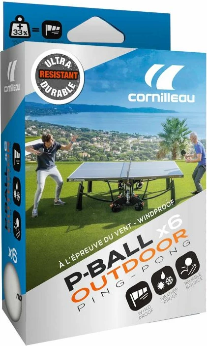 Plastične žogice P-BALL Outdoor, Cornilleau, bele