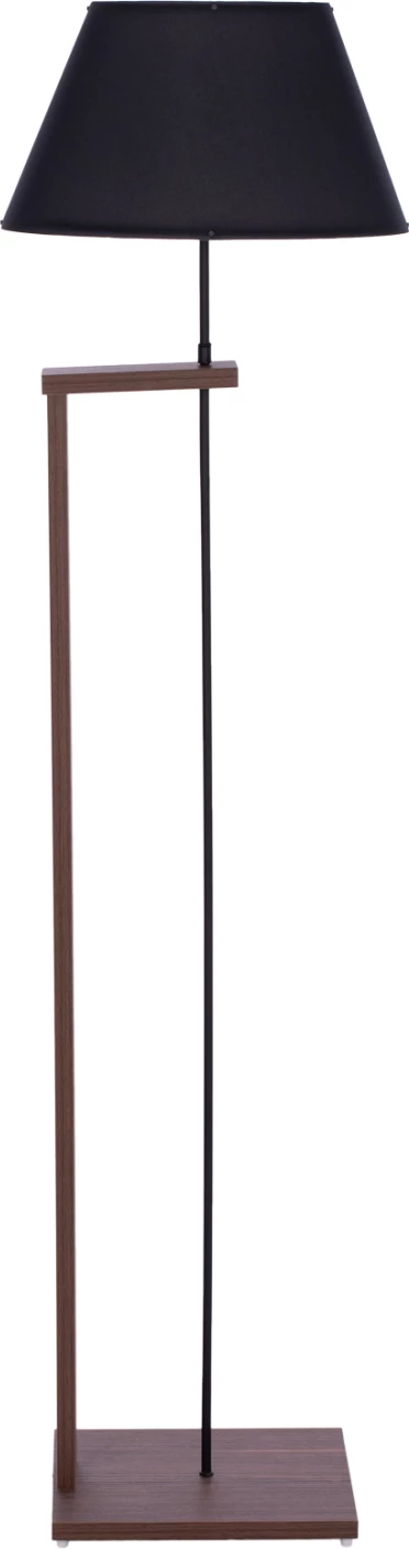 Stoječa svetilka FH7609.02 150CM v barvi oreha MDF, črna kapa