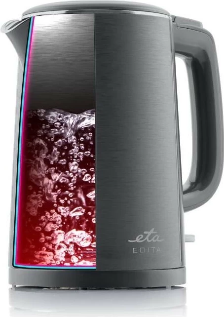 Električni čajnik 1,5 L, 2200 W, inox, siv ETA Edita 859590020