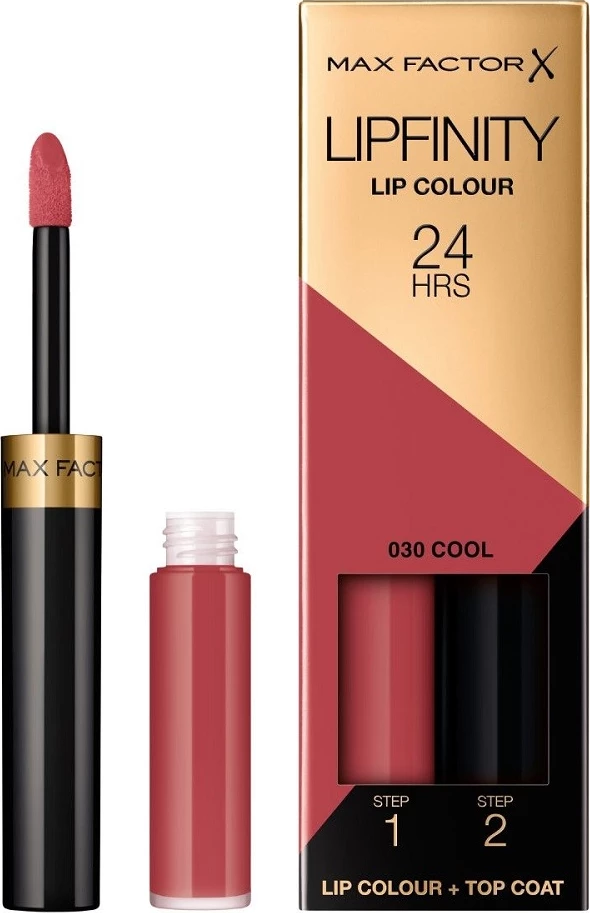 Dolgotrajen tekoči rdečilo za ustnice, Max Factor Lipfinity Lip Colour 030 Cool, 4 g